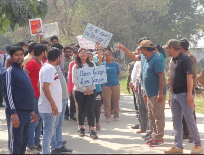 Jaypee University Anoopshahr Bulandshahr Ganga Ghat Cleaning photo 4